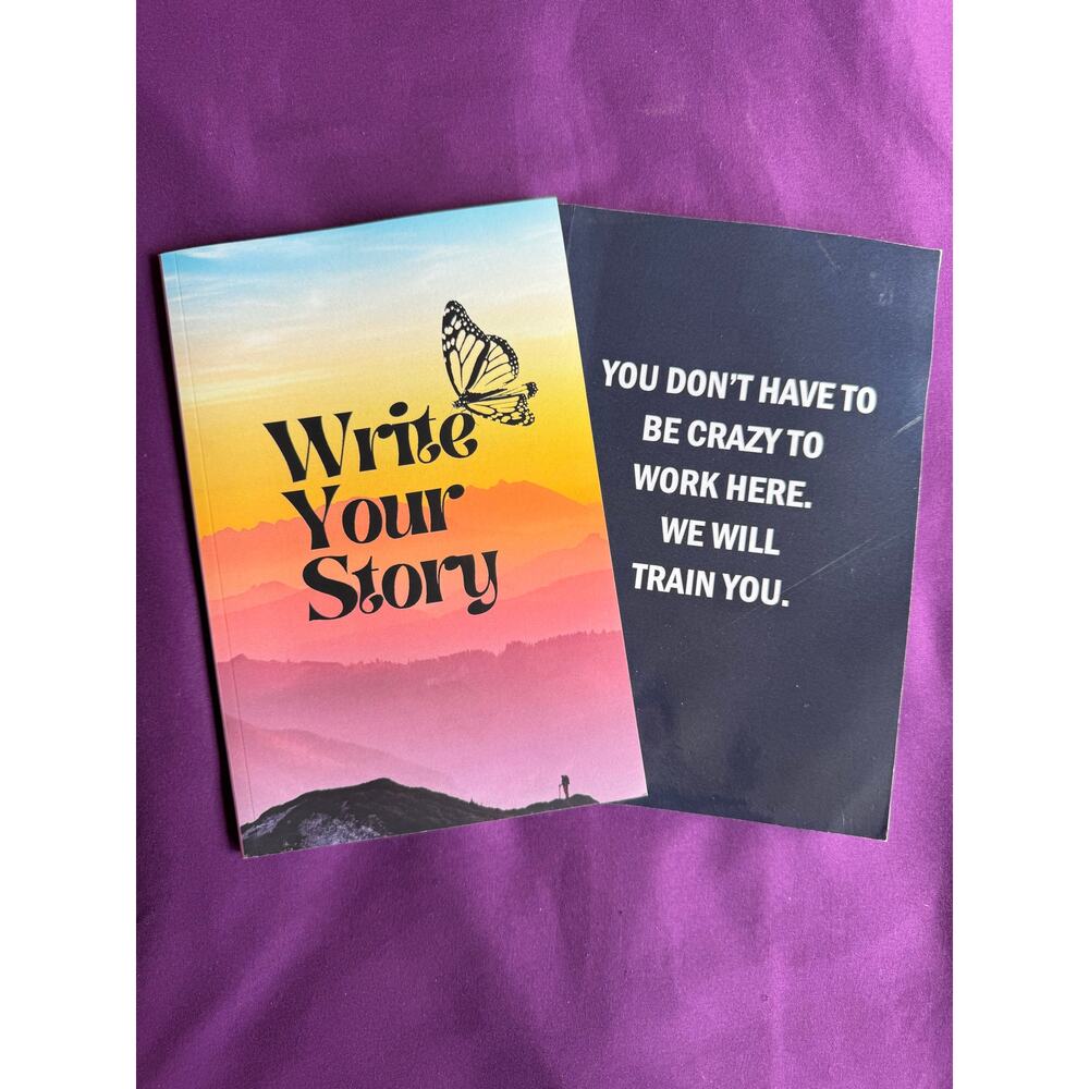 Write Your Story - 2 Journal Blank Rule Notebooks
